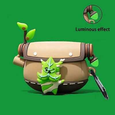 Redkid Zeldas Koroks Bluetooth-kuulokkeiden kansi Noctilucent Airpods -kotelo 1 ja 2 3 Pro Apple Wireless Tears Of The Kingdom Yahaha -peli VALKOIN...