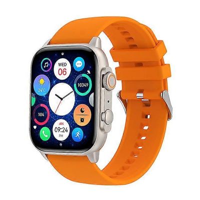 Muoti Aikuisten älykello Bluetooth-puhelu IP68 Vedenpitävä NFC AI VOice Assistant Aikuisten SmartWatch Apple Android Ultra 2 Watch oranssi