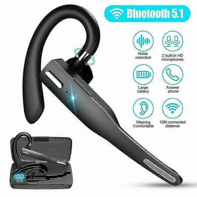 Trucker langaton Bluetooth 51 kuulokemikrofoni Dual Mic Earbud -taustamelun vaimennus
