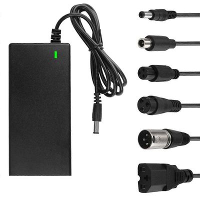 42V 2A sähköskootterin laturi, Li-ion-akkulaturi 6 liitännällä sähköskootterille, Li-ion-akkulaturi polkupyöräskootterin akun lataus