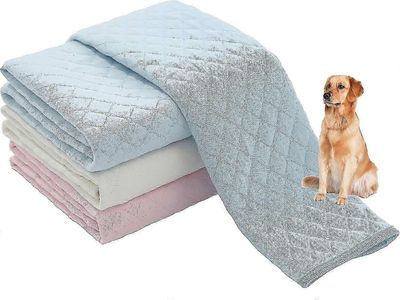2 kpl sininen, vaaleanpunainen pestävä uudelleenkäytettävä suuri liukumaton pennun pissatyyny - 100 % vedenpitävä ja erittäin imukykyinen koirankou...