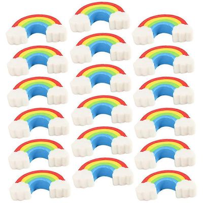 Rainbow Erasers 100kpl kannettavat söpöt minipyyhekumit piirtämiseen koulutarvikkeet TPR-materiaali kirkkaat värit helppo kuljettaa juhliin peleihi...