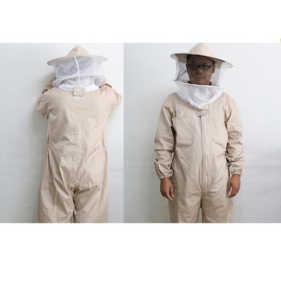 Ruili Biavl udstyr ensartet beskyttelse beige/hvid L