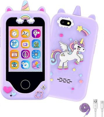 N Lasten puhelin pojilleJoulusyntymäpäivä Dinosauruslahjat 3 4 5 6 7 8-vuotiaille Lapset,Kosketusnäytöllinen oppimislelu 3-11-vuotiaille tytöille L...