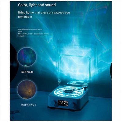 Retro herätyskello levysoitin kannettava subwoofer valkoinen