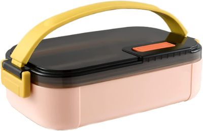 Linkrunning Enkeltlags bentokasse i rustfrit stål, madkasse til børn, japansk lækagesikker madopbevaringsbeholder, mikrobølgeovnopvarmning, picnic ...