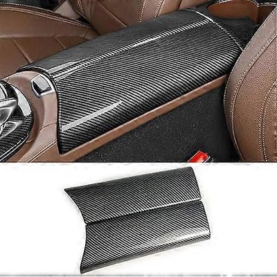 Sopii Mercedes-Benz E-sarja W213 2017-2022 hiilikuituvärinen auton sisustus keskikyynärnoja laatikko kansi konsolikotelo suojakansi E200 E250 E300