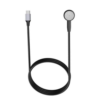 Tyypin C yksipuolinen kuuloke 45/100cm pitkä johdollinen kuuloke digitaalisella sirulla ei tarvita mikrofonia jokapäiväiseen käyttöön 100cm