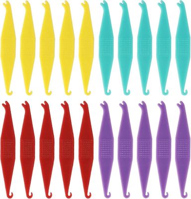 20kpl olkaimet kuminauhatyökalu, hampaiden joustavat kuminauhat kiinnikkeiden levittimet, kertakäyttöiset muoviset oikomishoidon joustavat levittim...