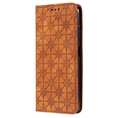 Gangxun Kompatibel med Xiaomi Poco X3 / X3 Nfc Case Læder Magnetic Flip Folio Cover Wallet brun
