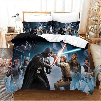 2025 D Star Wars vuodevaatteet lapsille, teini-ikäisille, aikuisille, pussilakana, scifi-elokuvateema pussilakana, kaapilla 135*200 cm Double200x200cm