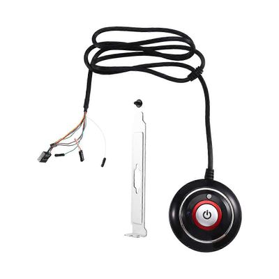 Tietokoneen työpöydän kytkinpainike kahdella USB-portilla