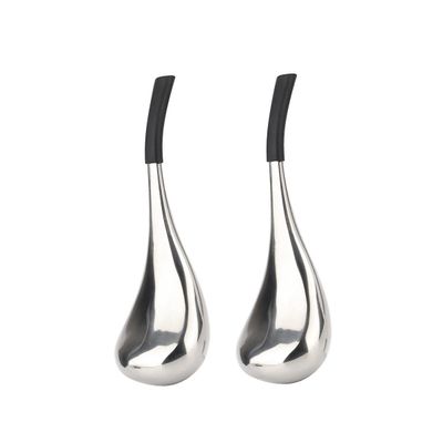 Ice Globes Spoon Massøren Facial Skin Care Fryse Tool rustfritt stål Face Beauty Roller Cooling Massasje Spa Ball Sølv svart