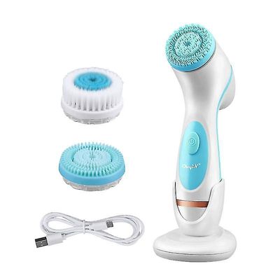 Facial Massager 3 I 1 Elektrisk Facial Udrensning Brush Silikone Roterende Ansigt Brush Rengøring Høj kvalitet