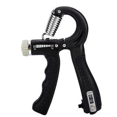 Justerbar heavy gripper greb håndled træning fitness hånd motionator C Sort