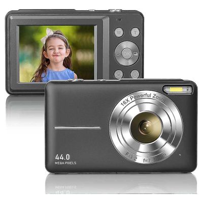 1080p full hd digitalkamera 44mp kompaktkamera 2,4 tommers LCD-skjerm 16x digitalt zoomkamera mini V