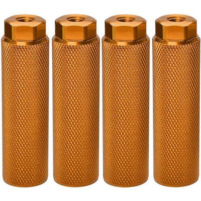 4 kpl pyörätapit, alumiiniseoksesta liukumaton lyijyjalka polkupyörän polkimet BMX tapit 3/8 tuuman akseleille polkupyörä