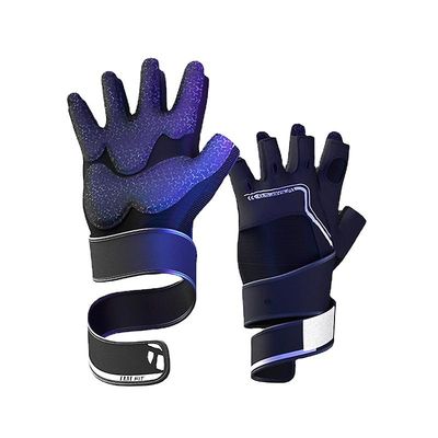 Tmt Bredde 6,5 cm Sports Gym Halvfinger Handsker Vægtløftning Fitness Workout Mænd Bodybuilding Håndvægt Vægtløftning Training S