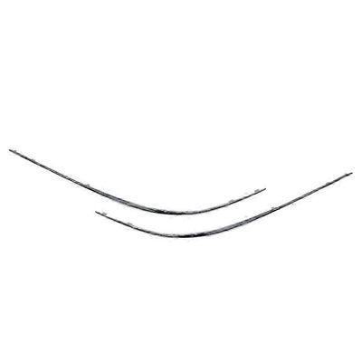 Kromattu etupuskurin alakannen verhoilulista CLK-luokkaan W209 2002-2009 hopea