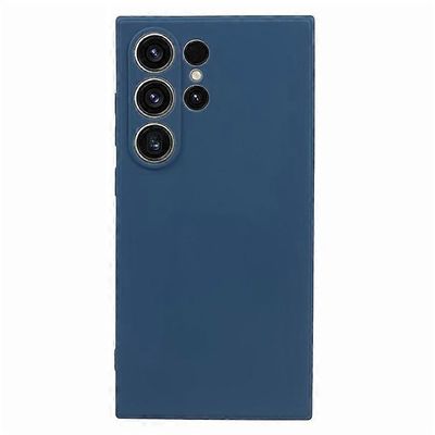 Yhteensopiva Samsung Galaxy S24 Ultra TPU -kotelon kanssa Pehmeä kuituvuori pudotussuoja puhelimen kansi Azure