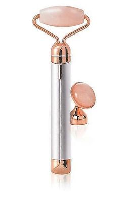 Hsmy Leseet Flawless Contour värähtelevä kasvorulla ja hierontalaite, ruusukvartsi