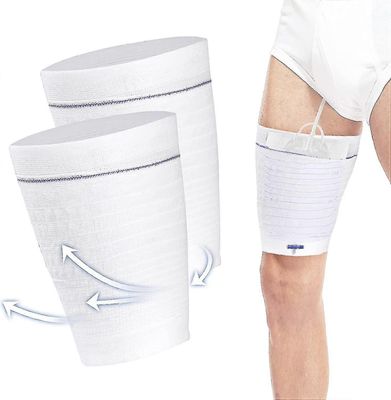 Katetrin jalkapussi pestävä ja uudelleenkäytettävä katetrin jalkapussin pidike (2 kpl, jalan ympärysmitta 36-55cm)