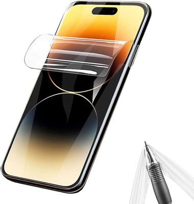 Hydrogelfilm for Iphone 15 gjennomsiktig myk Tpu-skjermbeskytter med høy følsomhet beskyttende film, selvhelbredende film, enkel installasjon 4pcs ...