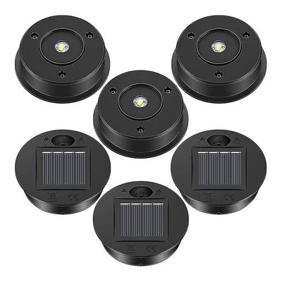 Solar Lantern Parts 6 stk Solar Lights Udskiftning Top 7 Solar Lantern Dele Led Solar Panel Lantern Låg Lys til ud