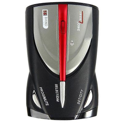 16-kaistainen 360 auton nopeus gps äänihälytystutkatunnistin Cobra M3O0I punainen musta