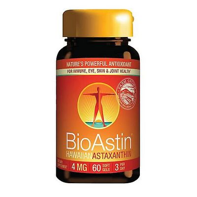 Nutrex Hawaii BioAstin (Astaxanthin), 4 mg, 60 kapslar (förpackning med 1)