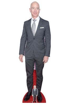 Celebrity Cutouts Jeff Bezos julkkis lifesize pahvi cutout / Standee