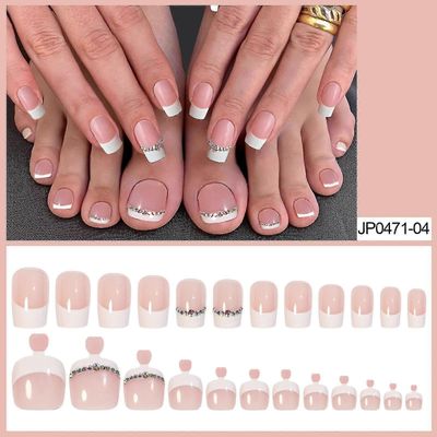 48kpl tekovarpaankynnet puettavat kädet jalat kynsitaidesetti naisille tytöt-MXBC