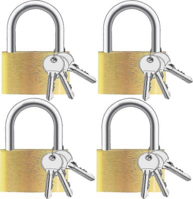 12 avainlukkoa kiinteästä messingistä samalla avaimella ja säilytystilalla ulko- ja sisäkäyttöön