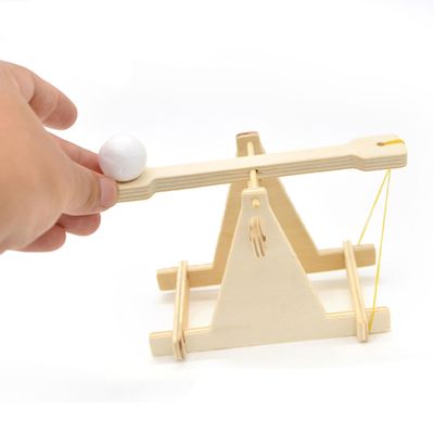 2x barn bygge leker katapult trebuchet sett tre modell kits samleobjekter