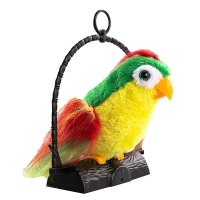 1pc Opptak Talking Parrot Kids Pedagogisk leketøy Elektrisk papegøye (uten batteri) Grønn 18X15CM