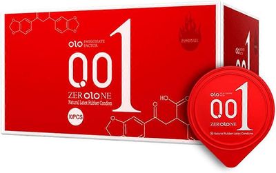 10 erittäin ohutta ja kestävää hyaluronihappokondomia Leveys: 53mm Punainen