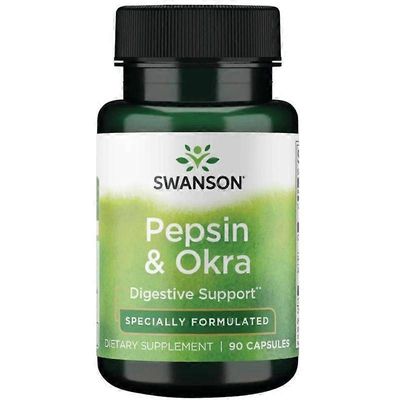 Swanson Pepsin & Okra kapselit 90