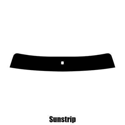Window-Tint Sun Strip til Honda Accord 5-dørs Hatchback - 2000 til 2003 pre-cut sunstrip 5% limo sort