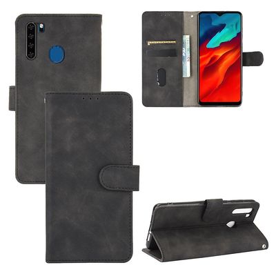 Etui til Blackview A80 Pro Cover Premium læder med kortholder Flip Folio magnetisk etui etui - sort