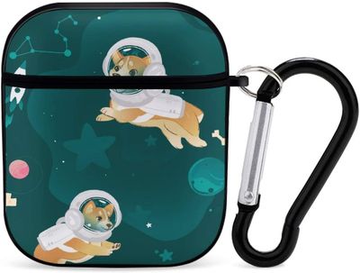 AIR Taske til AirPods 21 BlackCartoon walisiske Corgi-hunde