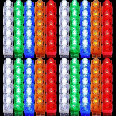 100 kpl led-sormivalot kirkkaat sormet rave-valot sormenrengas hehkutikkuja pieni sormi laser lomavalo ylös sormet sormukset
