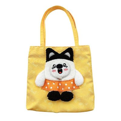 Tianzun Pet Canvas Olkapää kantolaukku, Söpö Pet Canvas Olkapäälaukku Cat Carrier Keltainen