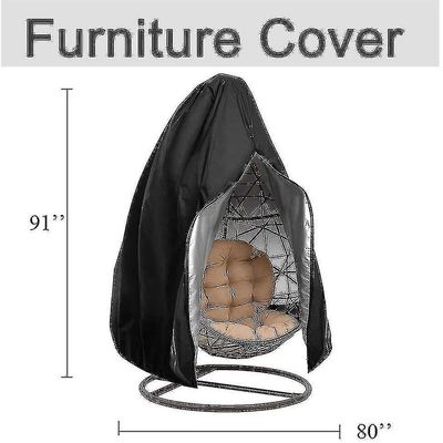 2 hengen munatuolin päällinen, patio riipputuolin päälliset vedenpitävät, suuret pajumuna-keinutuolin päälliset 91'' x 80'', ulkopod kaksinkertaine...