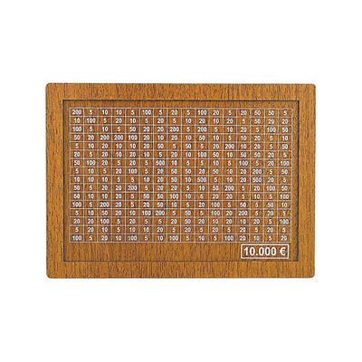 Säästölippas (4 kokoa) - Uudelleenkäytettävä säästölippas, jossa on rahatavoite ja numerot 10000:een asti