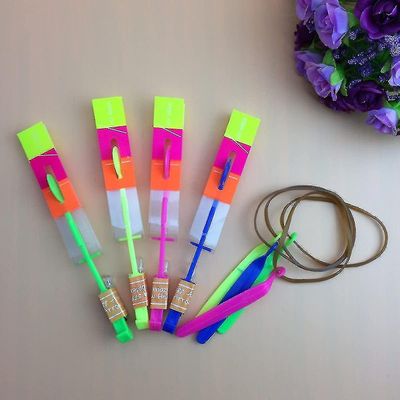 48kpl Hämmästyttävä Led Light Arrow Raketti Helikopteri Lentävä Lelu Juhla Hauska Lahja Elastinen