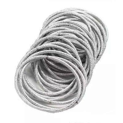 Dirtypigs 50 kpl ohuita, kultaisia ​​ja hopeisia kumilenksuja - poninhäntälenkit hopea