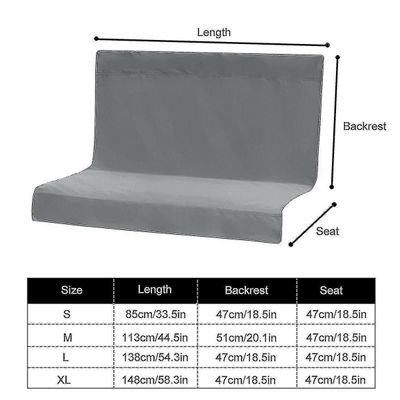 148 * 100cm vaihto-osa swing-istuimen suojukseen Puutarhan kääntöpenkki / riippumatto 2/3 istuimet 138 * 100 cm