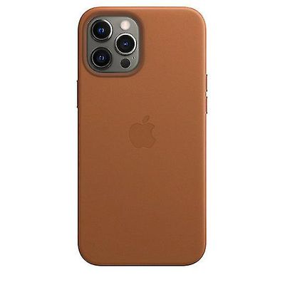 Nahkainen puhelinkotelo iphone 12 Pro Max -nahkakotelolle Magsafella Saddle Brownia