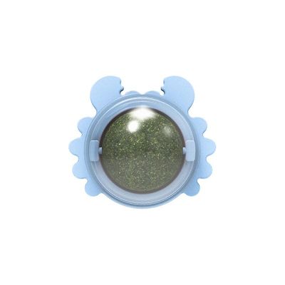 Stay Crab Cat Mint Catnip Toys Pyörivät kissanminttupallo Molaarit Hampaiden puhdistus Kissansininen