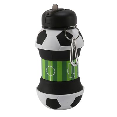 Fotball Sport Vannflaske Sammenleggbare Reiseflasker Med Silikon
